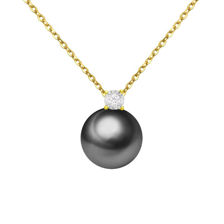 Timeless Pearl - Wholesale Pendant/Charm Necklace - G18k Oversized Pearl and Diamonds Pendant6