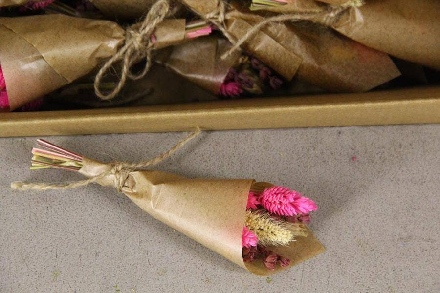 Dutch Flower Studio - Wholesale Dried/Pressed Flowers - Bouquet Mini - 15 cm - Dried Flowers - Decoration1