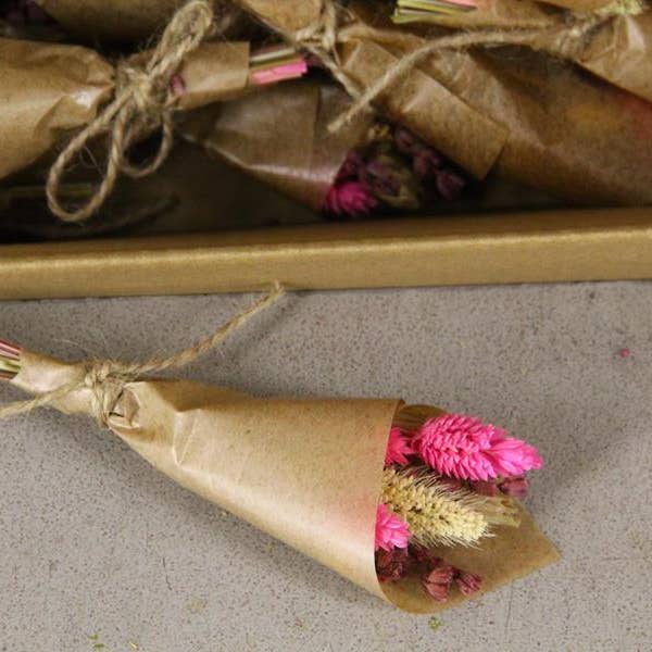 Dutch Flower Studio - Wholesale Dried/Pressed Flowers - Bouquet Mini - 15 cm - Dried Flowers - Decoration1