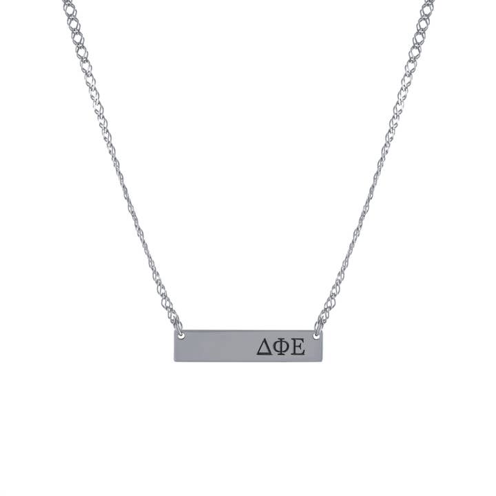 Sterling Silver Sorority Necklace with Extender 1 for wholesale by Athra NJ, INC.
