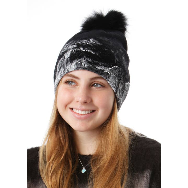 Screamer - Venta al por mayor Gorro de lana - Mujer - Gorro de lana merina de Patagonia con pompón de piel sintética2