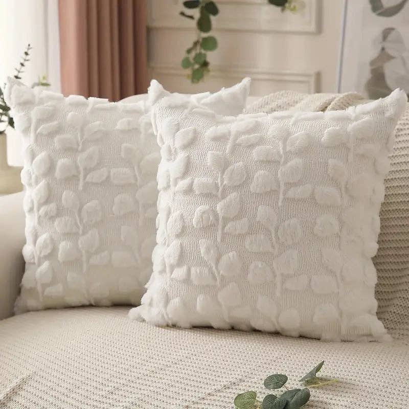 Huis Van Merken - Wholesale Sierkussensloop - Eucalyptus Kussenhoezen 18x18 - Boerderij Sierkussenset2