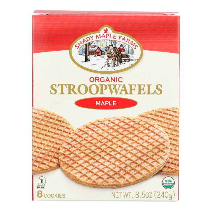 Everyday Supply Co - Wholesale Cookie - Shady Maple Organic Maple Waffle Cookie, 8-pack, 8.5 oz