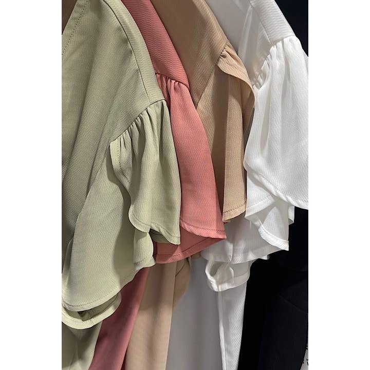 Curve Market - Vendita all'ingrosso Camicetta - Donna - BLUSA CON MANICHE A TULIPANO