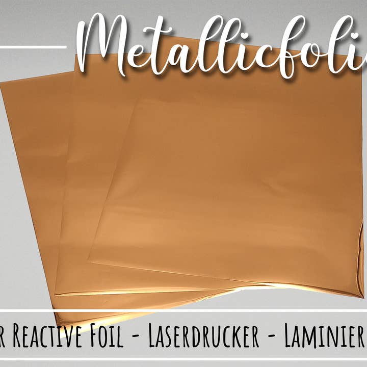 Kreativbegabt - Wholesale Craft supplies - Copper - A4 Hot Stamping Foil Hot Foil Toner Reactive