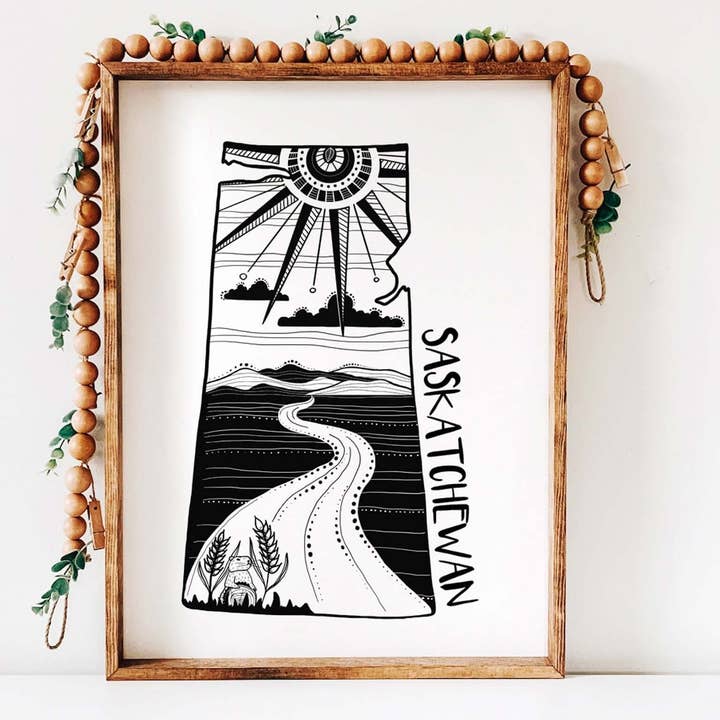 Saskatchewan Print for wholesale by Mountain Mornings