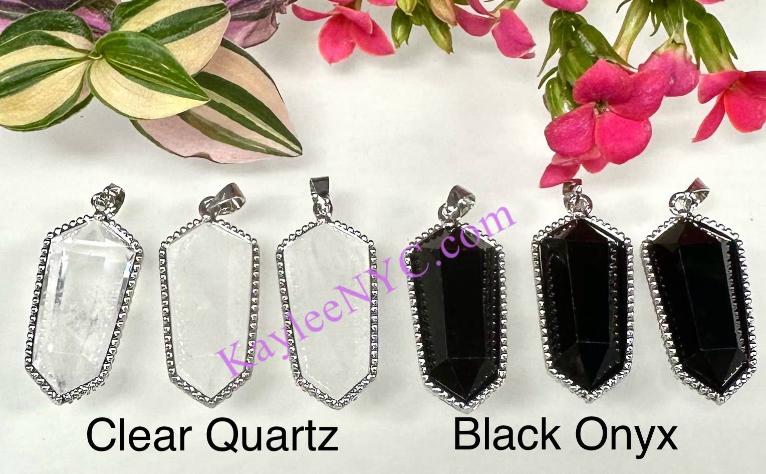 KayleeNYC - Wholesale Individual Charm/Pendant - Natural Crystal Pendant Healing Energy2