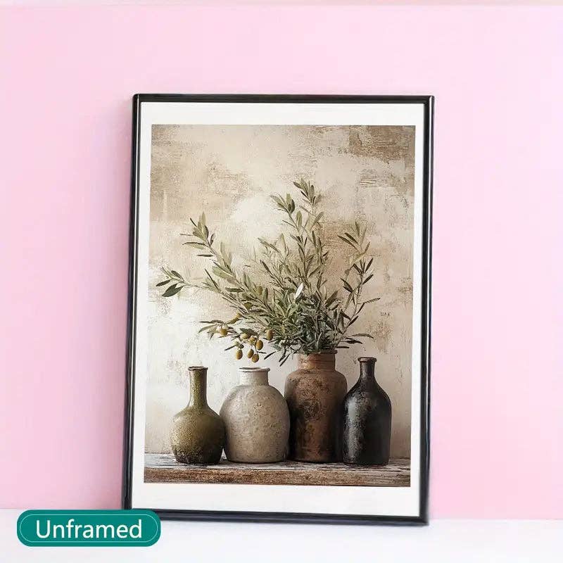 Huis Van Merken - Wholesale Art Print - Tree in Decorative Vase – Frameless Canvas Art for Modern Home Décor1