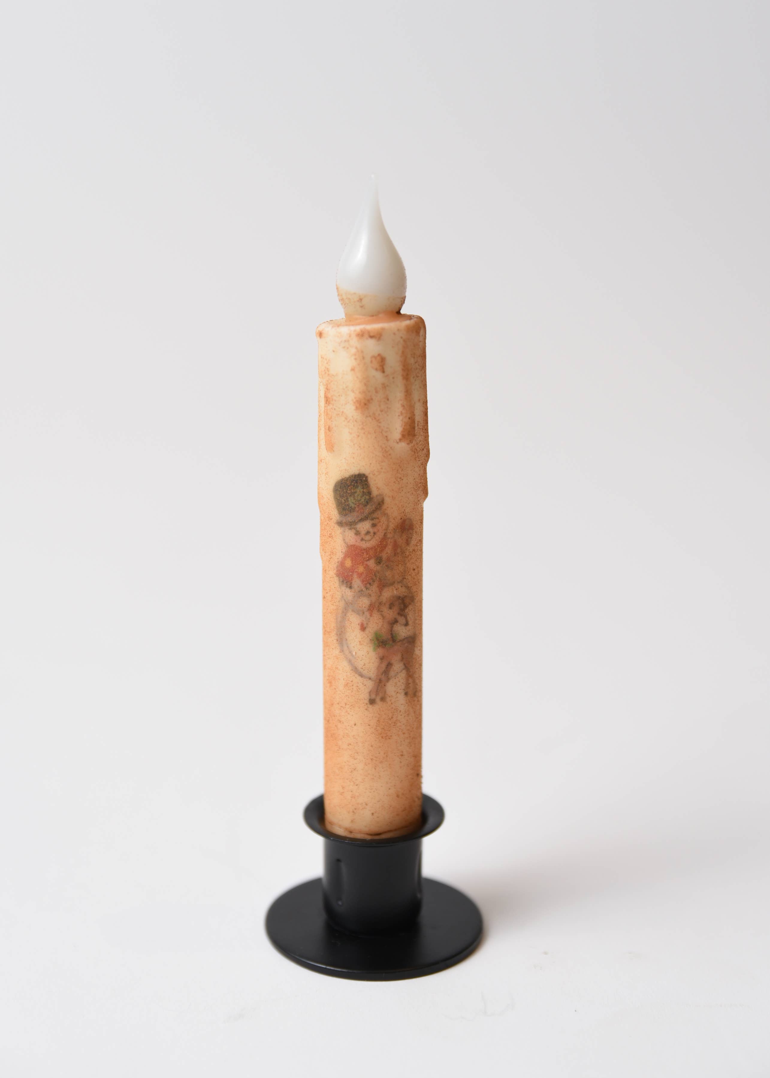 LMS Wholesale - Vendita all'ingrosso Candele cilindriche/candelieri - Candela a LED a forma di pupazzo di neve con Bambi1