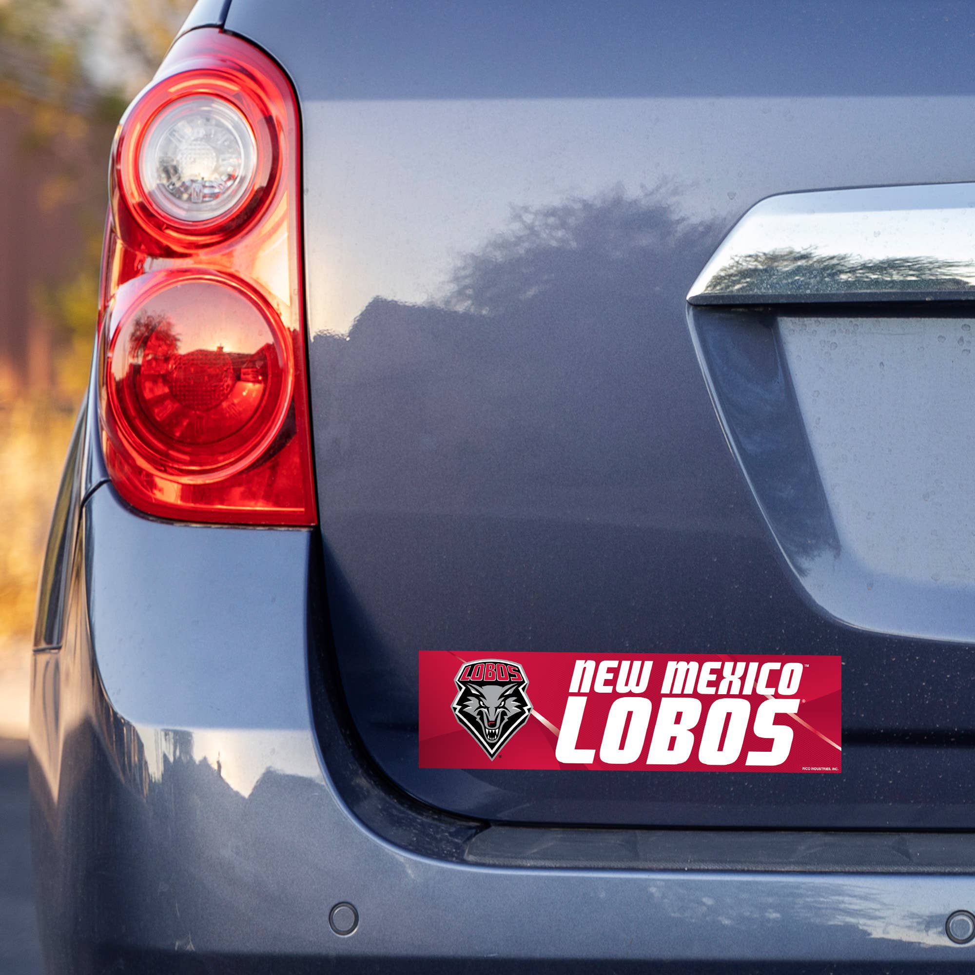 Rico Industries - Wholesale Sticker - NCAA  New Mexico Lobos  3" x 12" Bumper Sticker1
