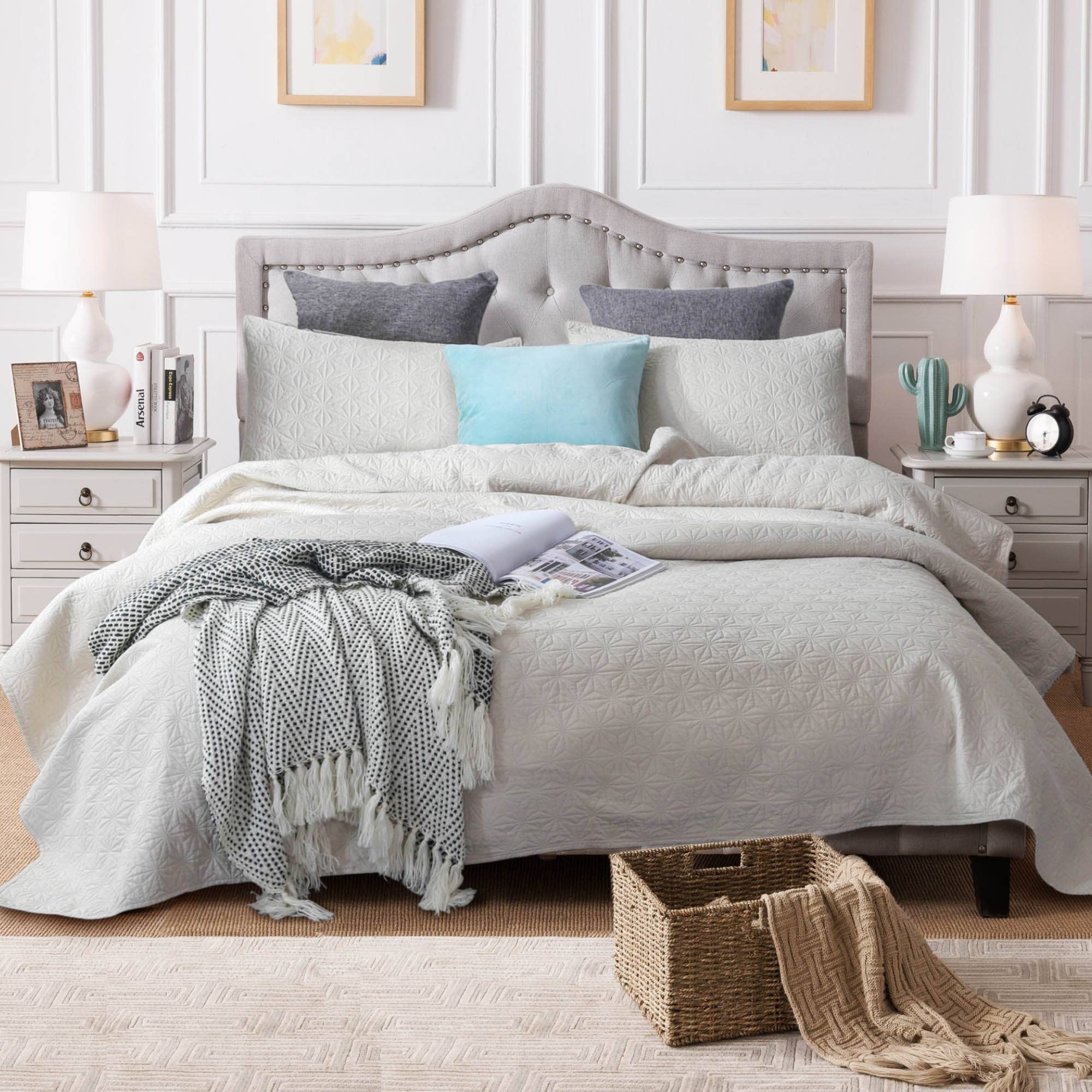 Kasentex - Wholesale Bedding Set - Coverlet Quilt Set -Pre Washed-Luxury Microfiber Soft3