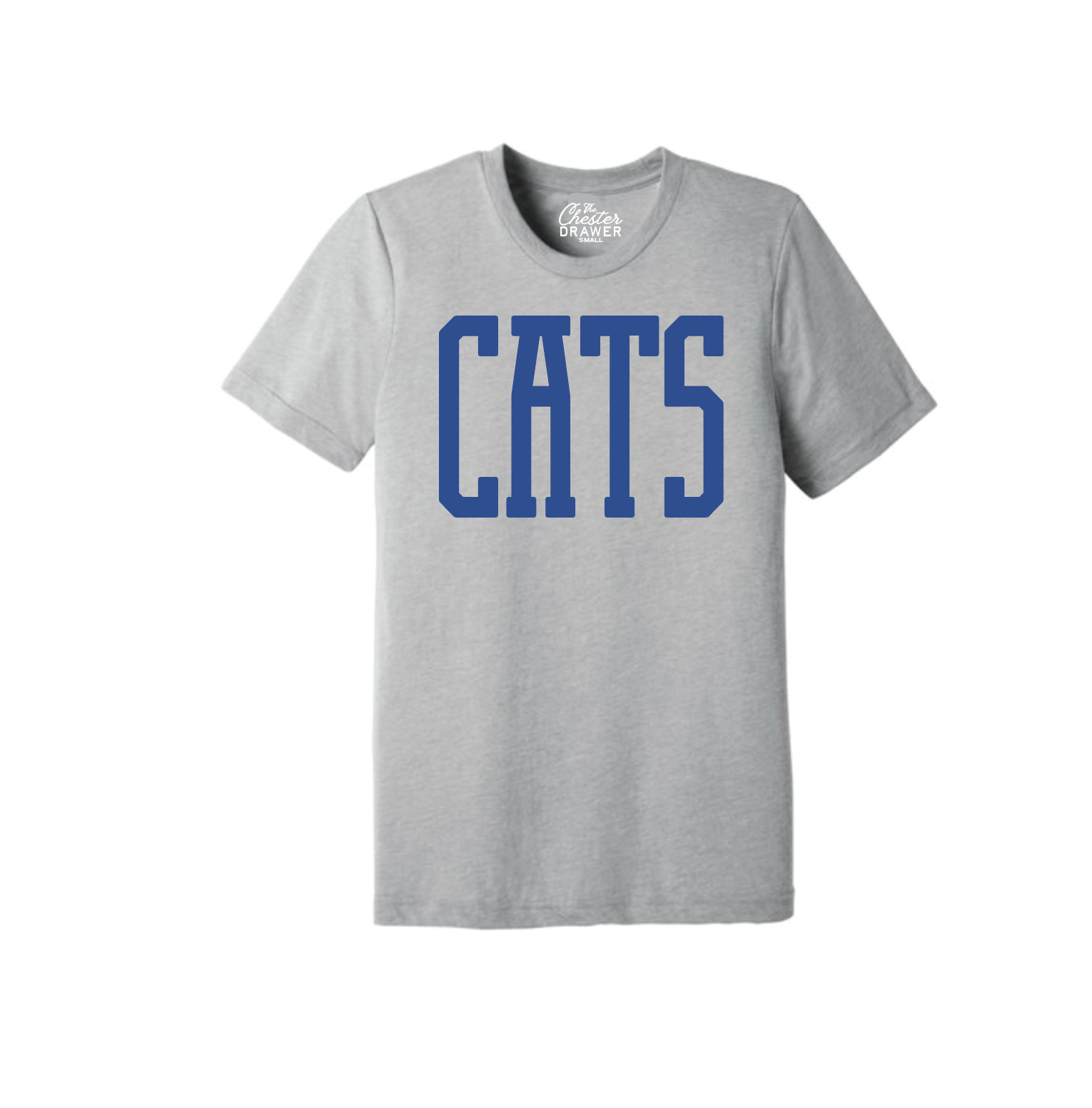 The Chester Drawer – Engroshandel T-shirt med print - Unisex – Katte Dahmer Blå3