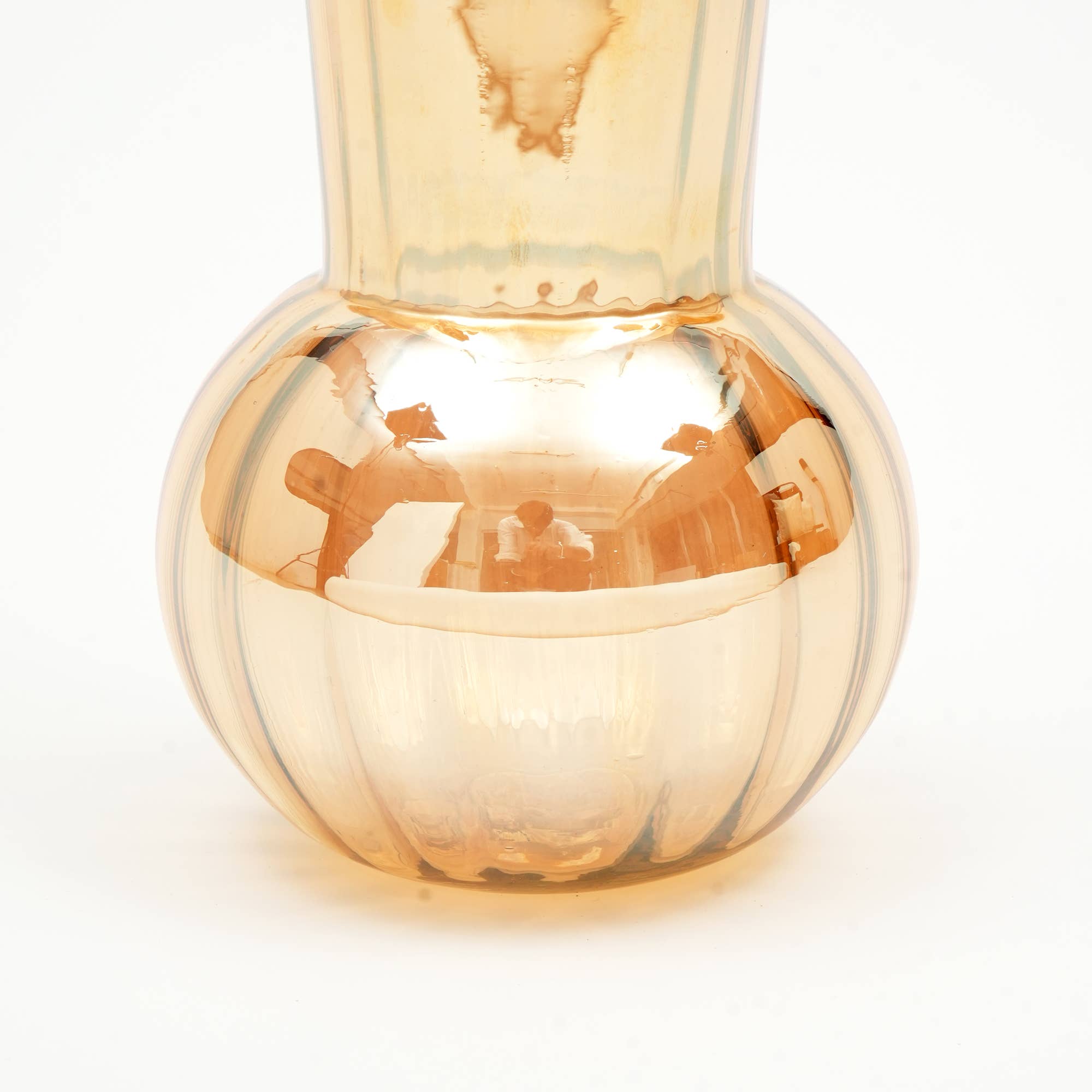 ExpoBazaar - Wholesale Vase - Glass Vase | Whimsy Whirlpool Small Vase | 6.3X9.3"8