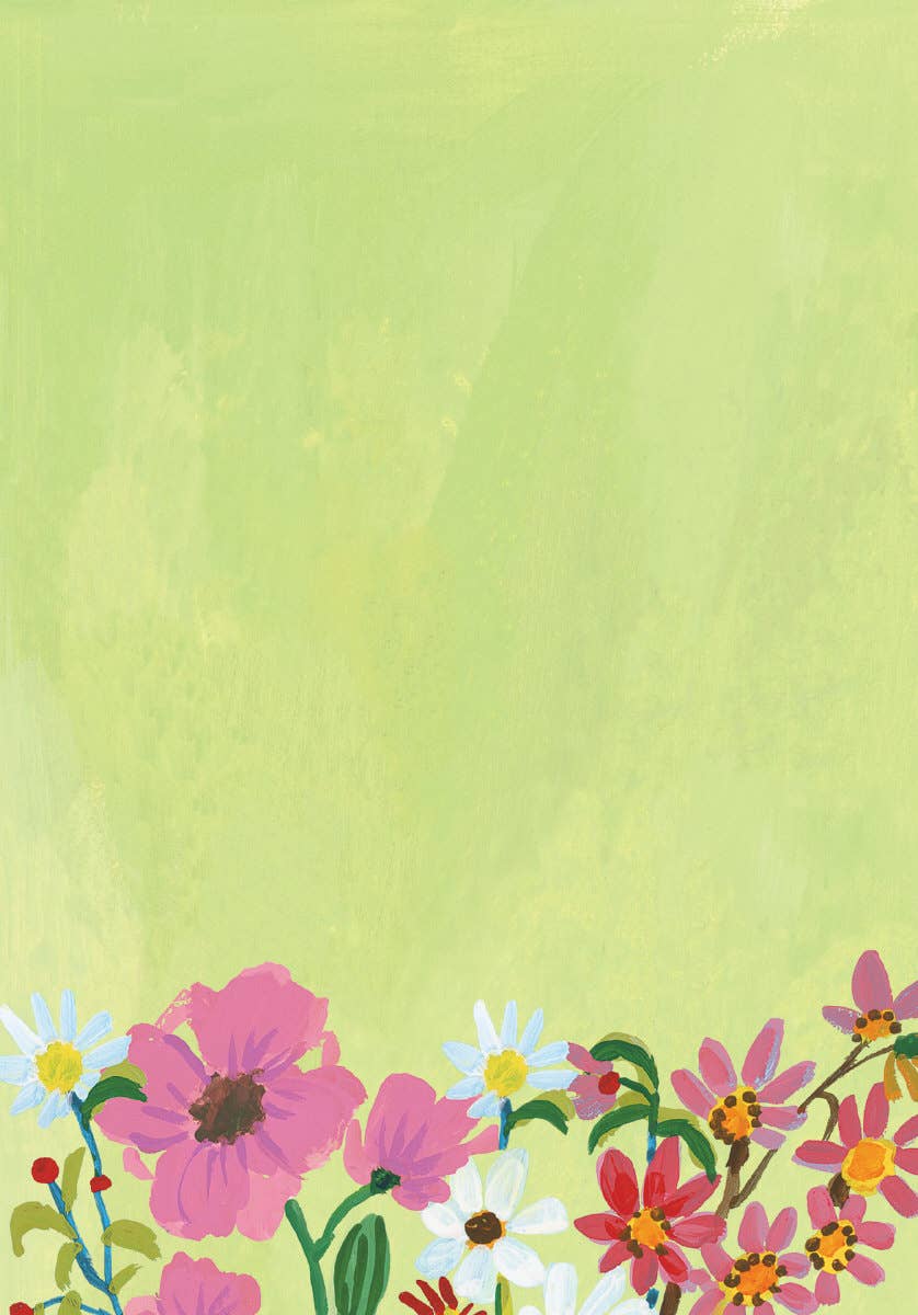 Roger La Borde - Wholesale Stationery/Notecard Set - Flower Field Letter Writing Set  - WS 0703