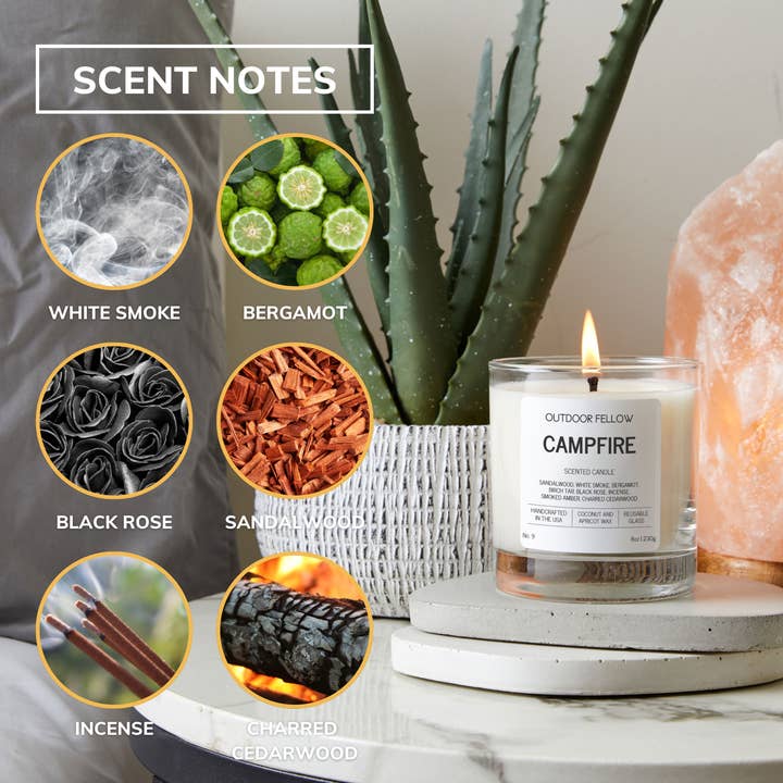 Outdoor Fellow - Wholesale Jar/Filled Candle - Campfire Scented Candle3