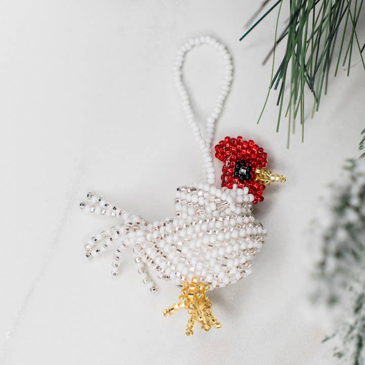 Hahn wulstige Verzierung für den Großhandel von Lucia's Imports