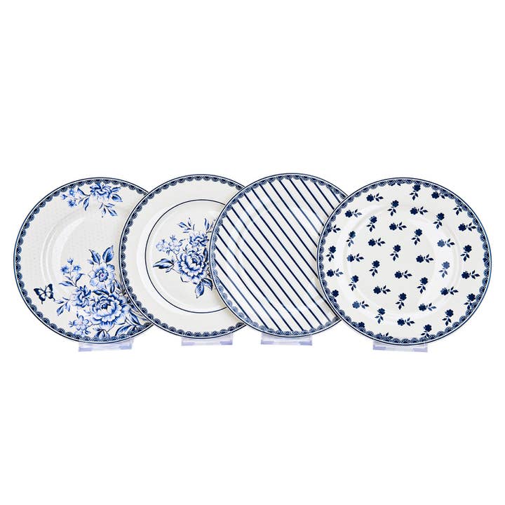 Vintage Indigo Porcelain Dessert Plate Set of 4, 7.5" and other Purchase Wholesale akku staubsauger deutscher. Free Returns & Net 60 Terms on Faire trending on Faire.