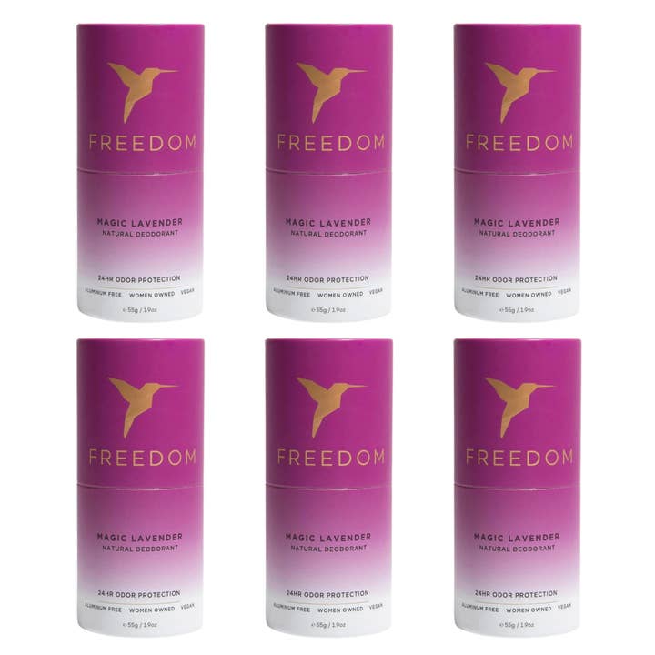 Lavender Eco-Friendly Paper Deodorants 1.9oz - Case of 6 for wholesale by FREEDOM Natural