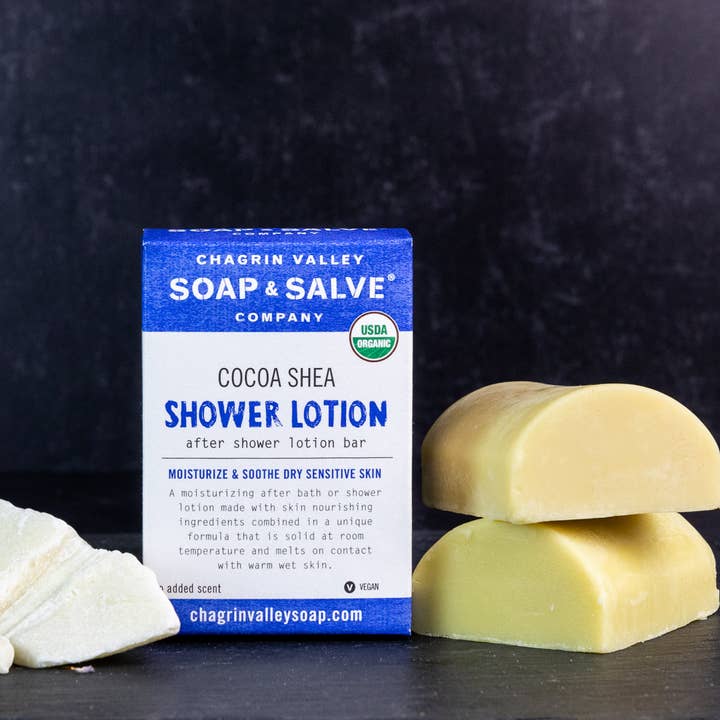 Shower Butter Bar: Cocoa Shea for wholesale by Chagrin Valley Soap