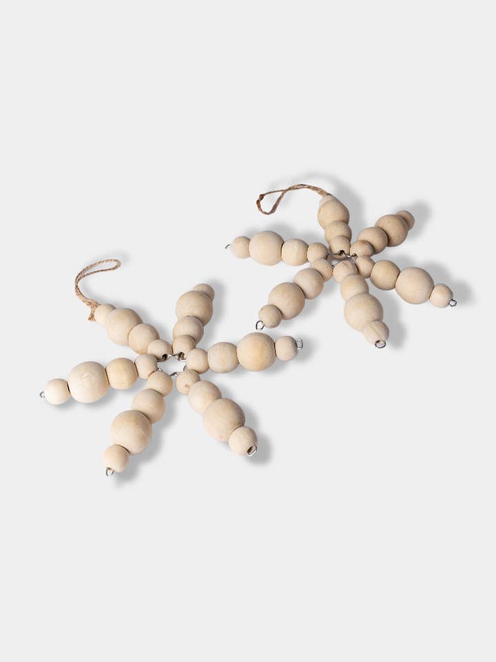 Snowflake Ornament - Set of 2 for wholesale by Jitana