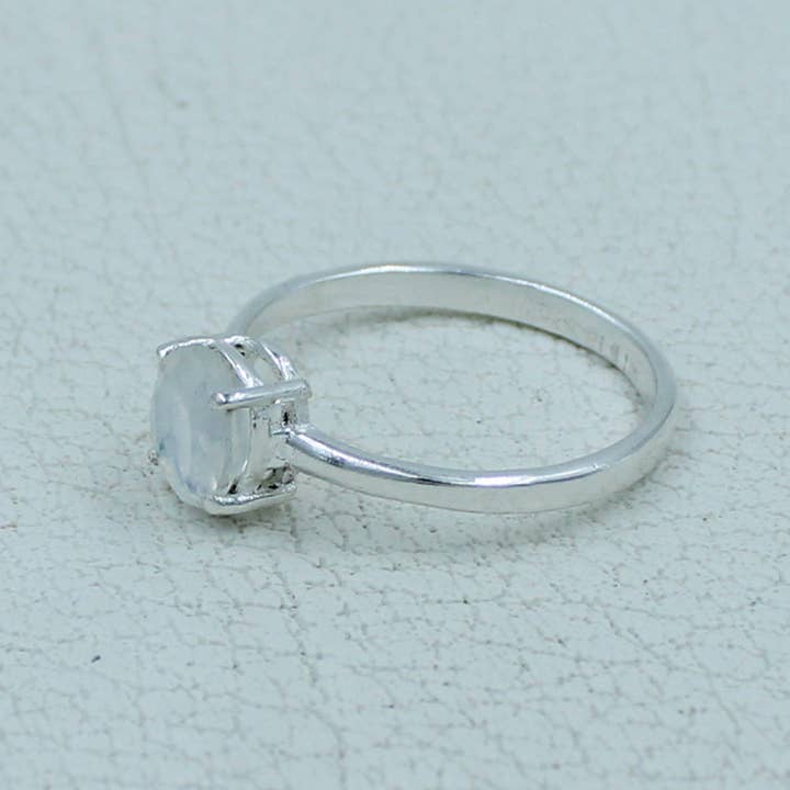 Silvex Jewelry - Wholesale Single Stone/Solitaire Ring - Garnet Minimalist Ring 925 Silver Birthstone Gift Jewelry11