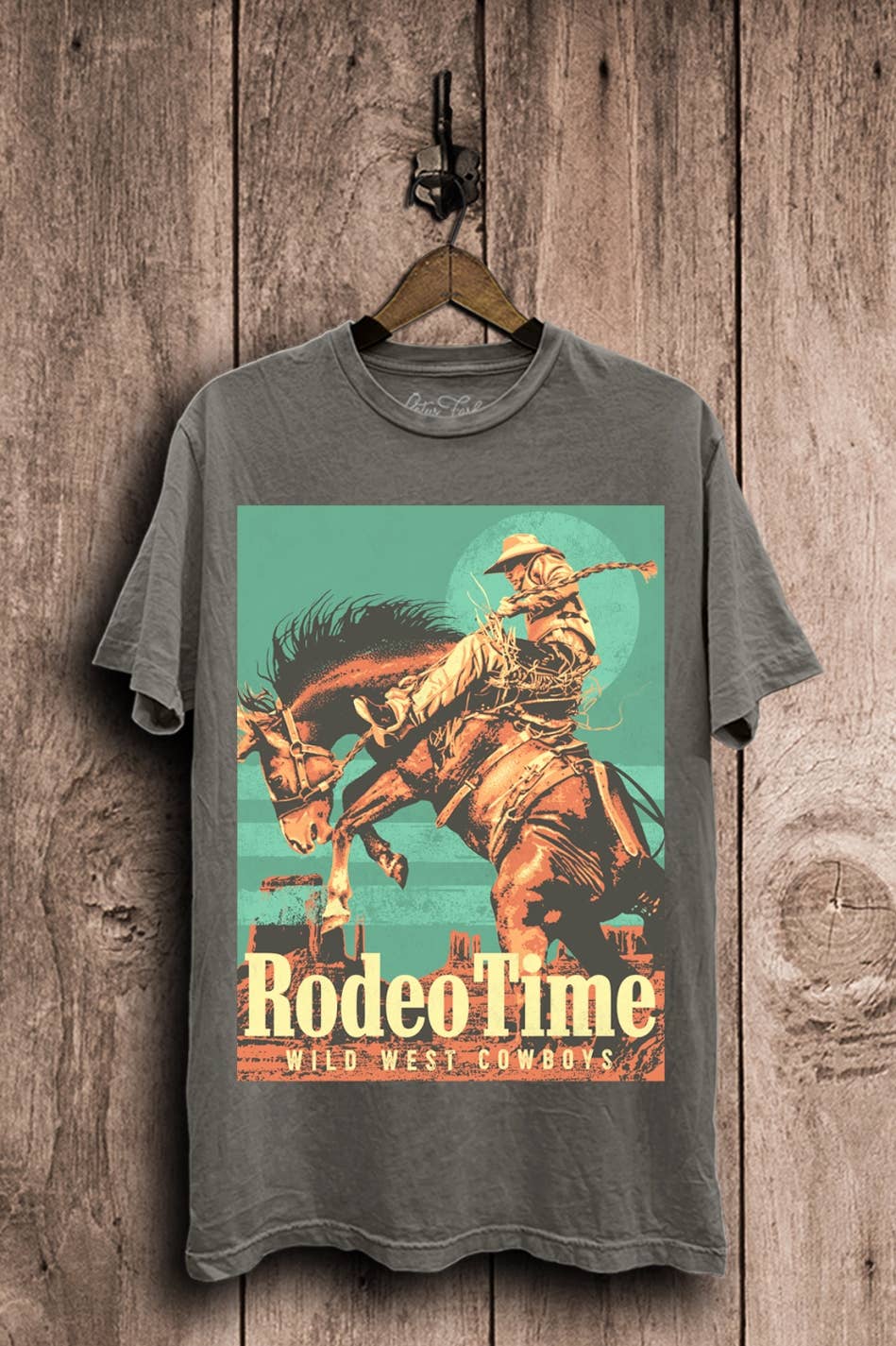 Lotus Fashion Collection - Wholesale T-Shirt (Graphic) - Women's - Rodeo Time Wild West Cowboys Graphic Top5