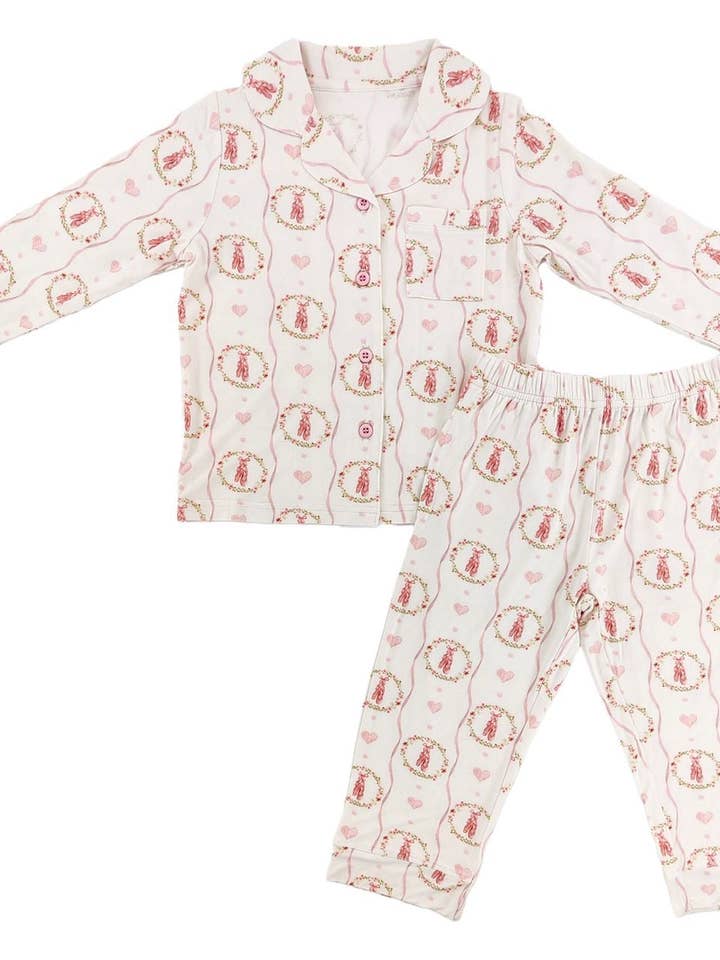 Sweet Ballet Bamboo Button Up Set for wholesale by Little One Shop