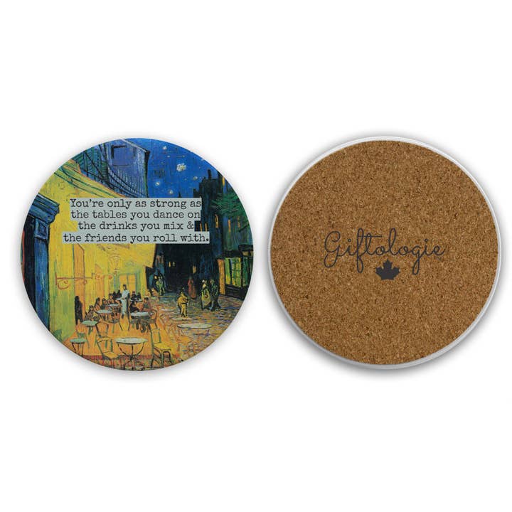 Moderne du milieu du siècle, Dessous de verre solide - Citation drôle pour la vente par Giftologie