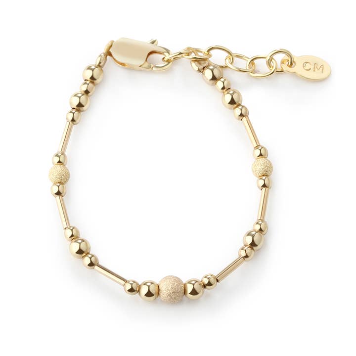 Little Girls 14K guldpläterat armband med Stardust pärlor för wholesale av Cherished Moments