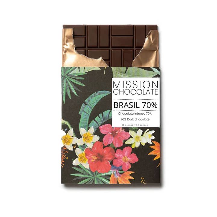 Mission Chocolate – wholesale Chokladkaka – 70% Brasilien (kakao, ekologiskt socker, kakaosmör)1