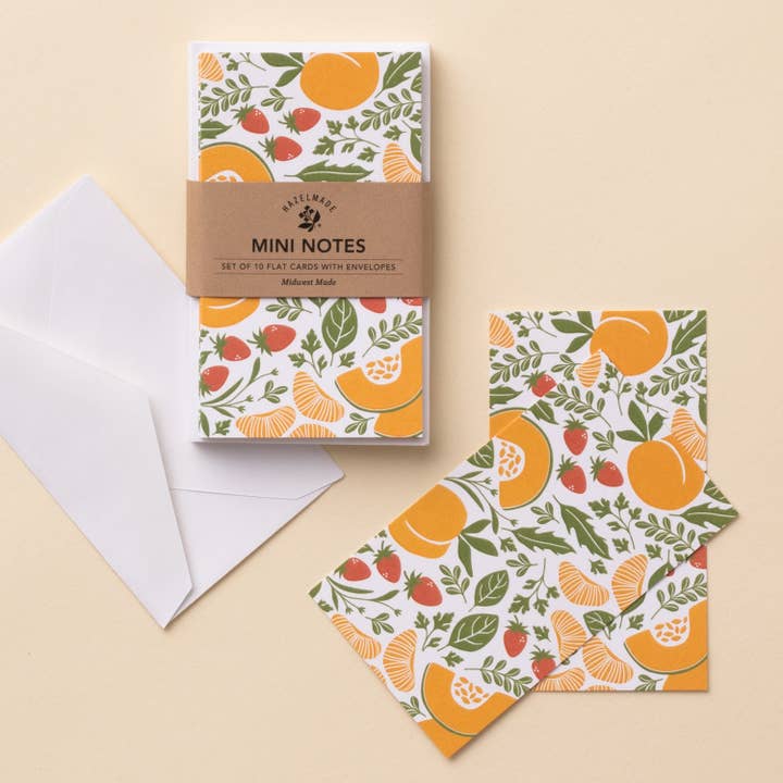 Fruchtmarkt Mini-Notizset | Karten für den Großhandel von HAZELMADE® Tea Towels + Gifts