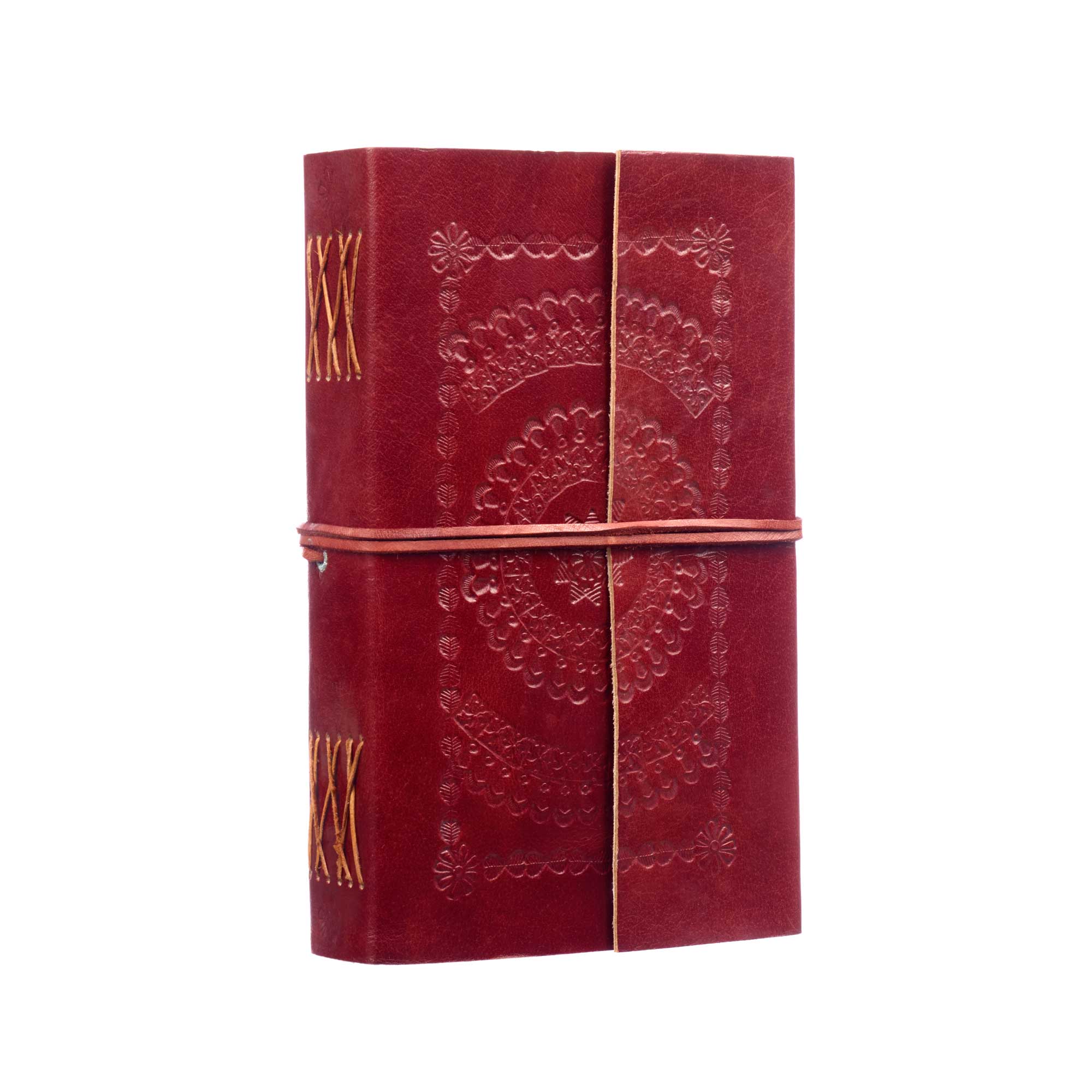 The Paper High Gift Company Limited - Wholesale Notebook - Handmade Mini Distressed Embossed Leather Journal Notebook3