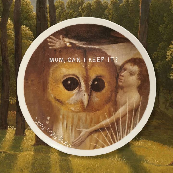 mom can we keep it wall plate for wholesale by Very Ugly Plates