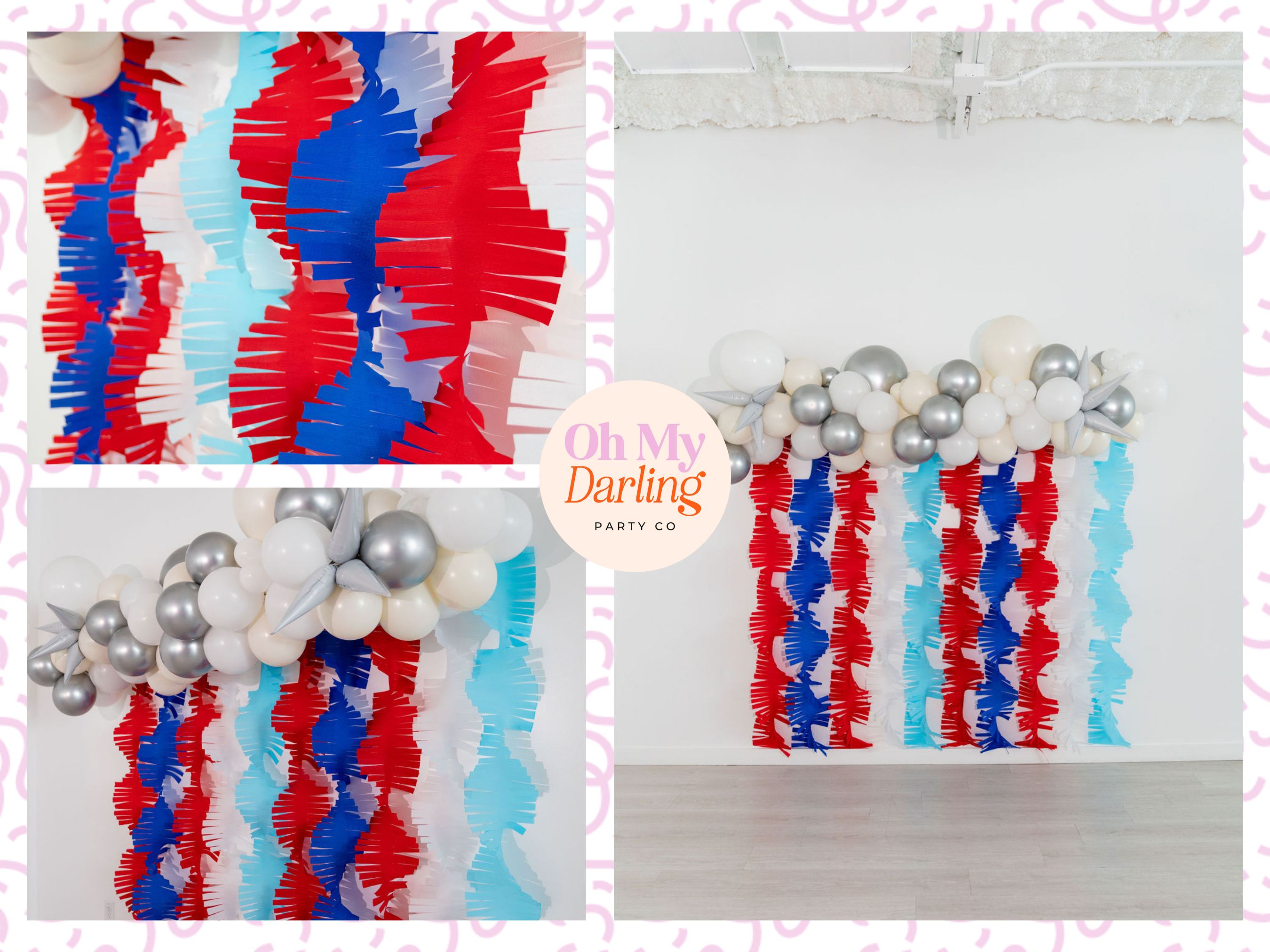 Pacchetto di Carta Crespa Rossa Bianca e Blu Confezione di Carta Crespa Rossa, Bianca e Blu in vendita all'ingrosso su Faire1