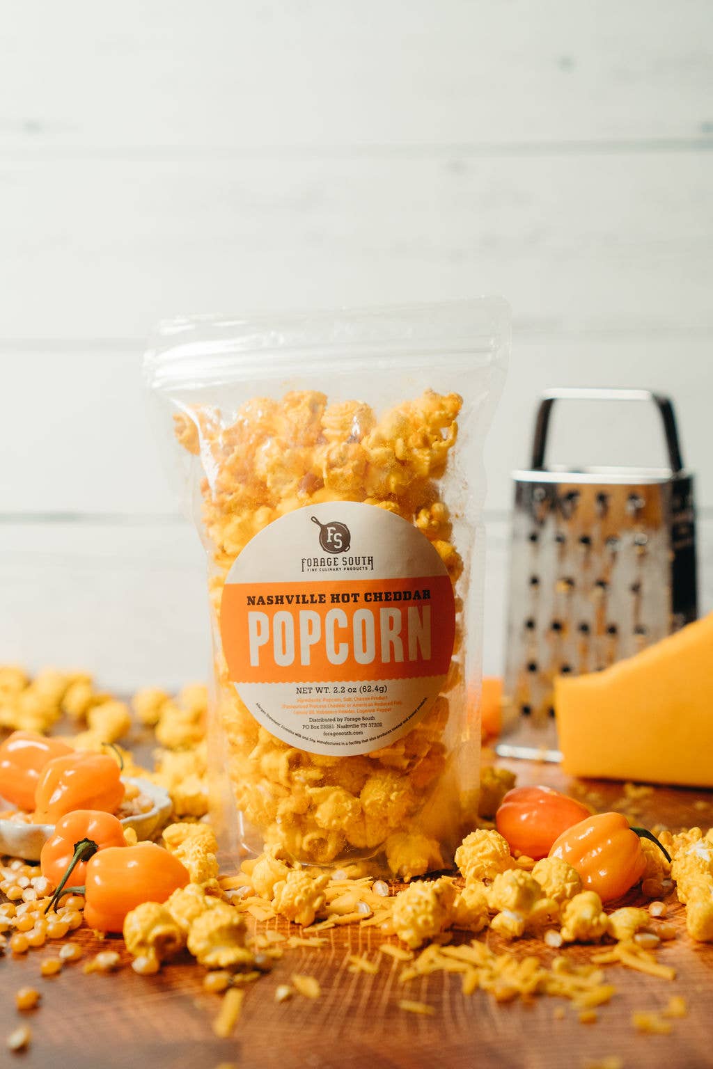 Forage South - Wholesale Popcorn - Nashville Hot Cheddar Popcorn2