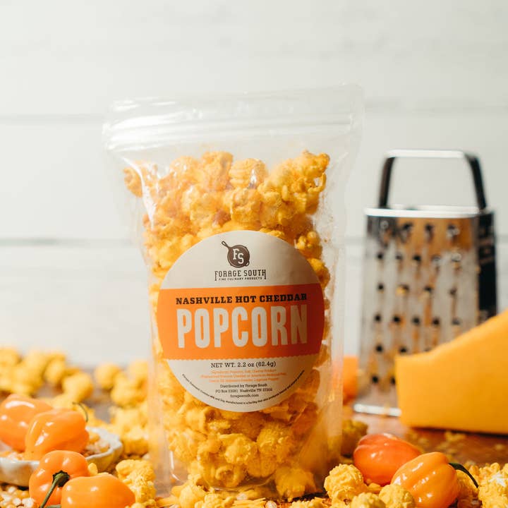 Forage South - Wholesale Popcorn - Nashville Hot Cheddar Popcorn2