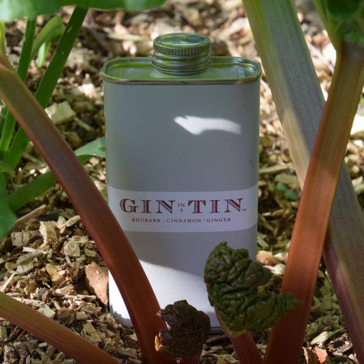 Gin In A Tin - Rhubarb, Cinnamon, & Ginger Gin for wholesale by Gin In A Tin
