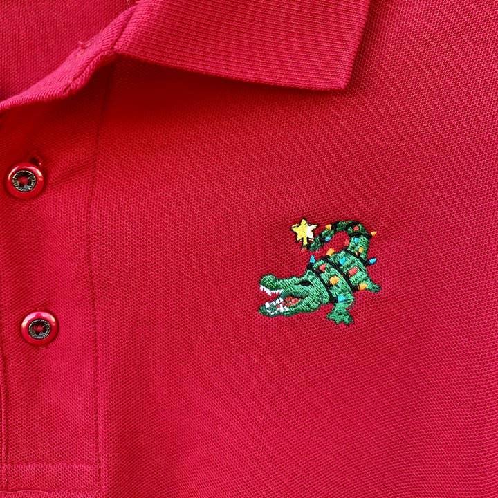Polo Lizzyd-Designs classique en piqué pour garçons 4-16 ans avec broderie pour la vente par WHEREable Art, LLC