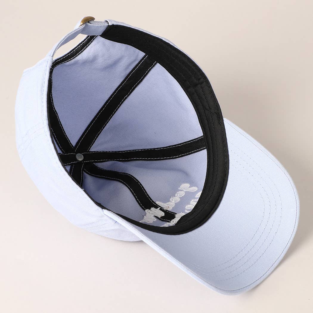 Fashion City – wholesale Baseball cap – Women's – Good Things Are Coming Embroidered Baseball Cap13