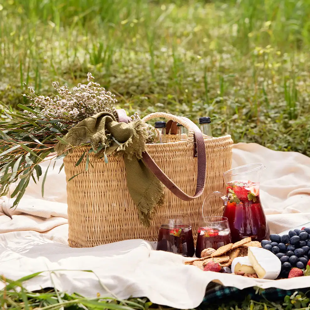 DarKech - Wholesale Beach Bag - REED BASKET WITH LEATHER Handles3
