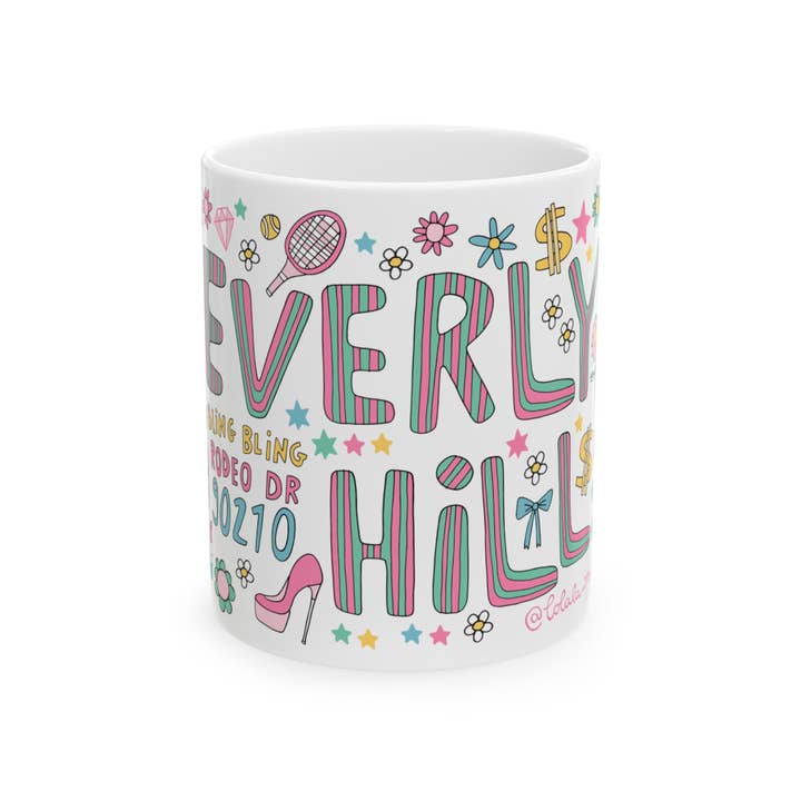 LOLALA - Your California Happiness Market 💛 - Wholesale Coffee Mug - Beverly Hills - Coffee Mug (11oz)