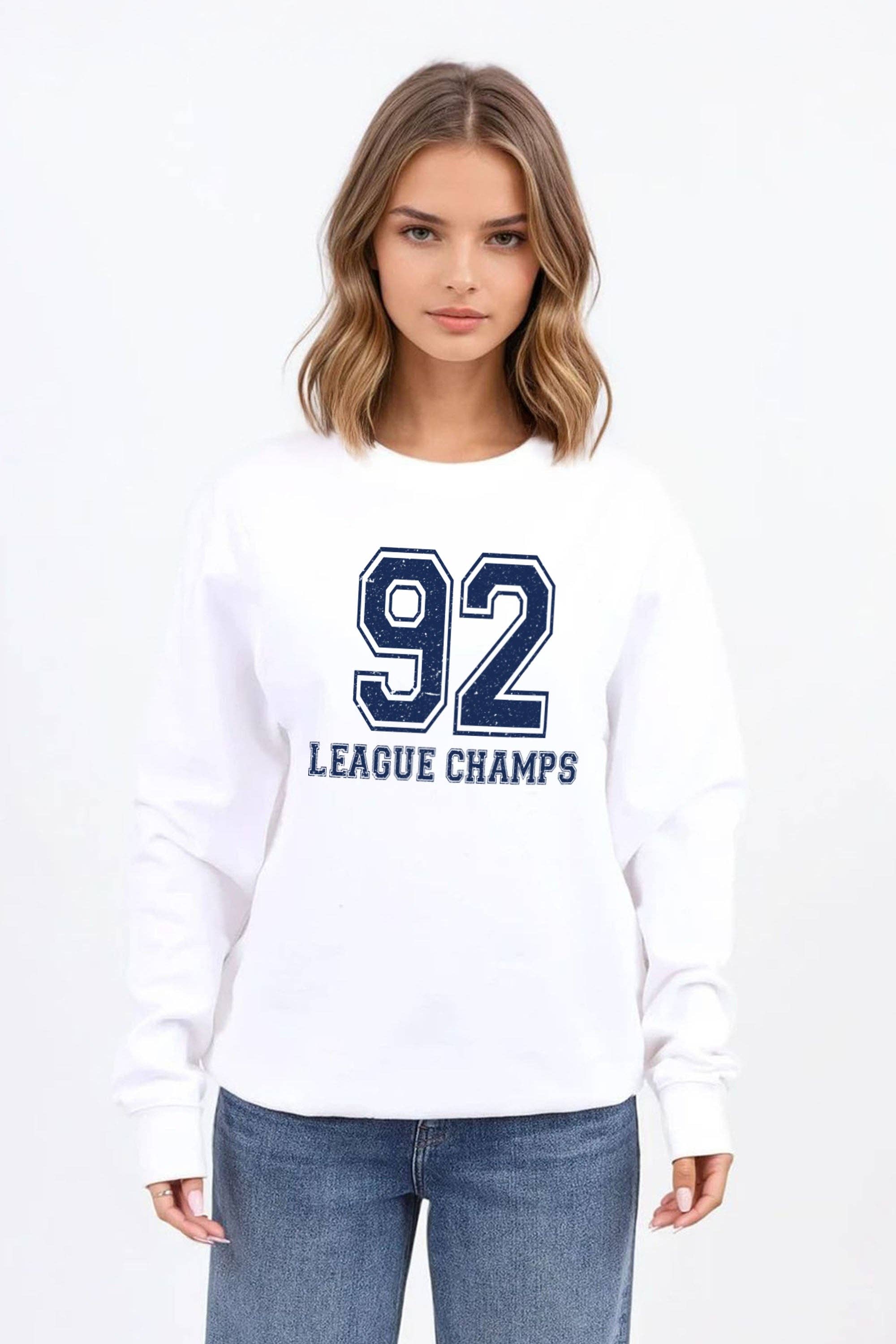 Missi Clothing – wholesale Graphic sweatshirt – Women’s – 92 League Champs Printed Sweatshirt4