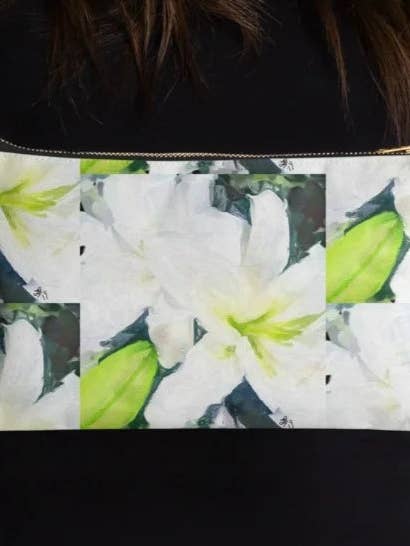 "Bella Lilies" Pochette for wholesale by Lady Barbara Pinson Artist