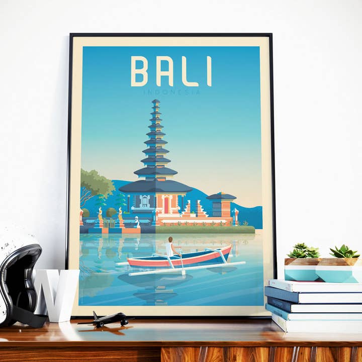 Bali Indonesia - Asia travel poster for wholesale by Olahoop Travel Posters