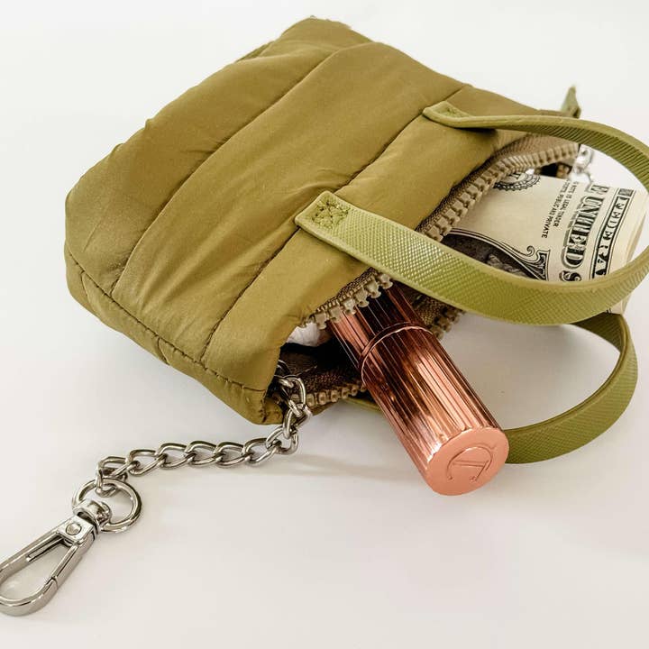 Mugsby - Wholesale Keychain - Women's - Mini Puff Bag Keychains, Mini Puff Tote, Keychain