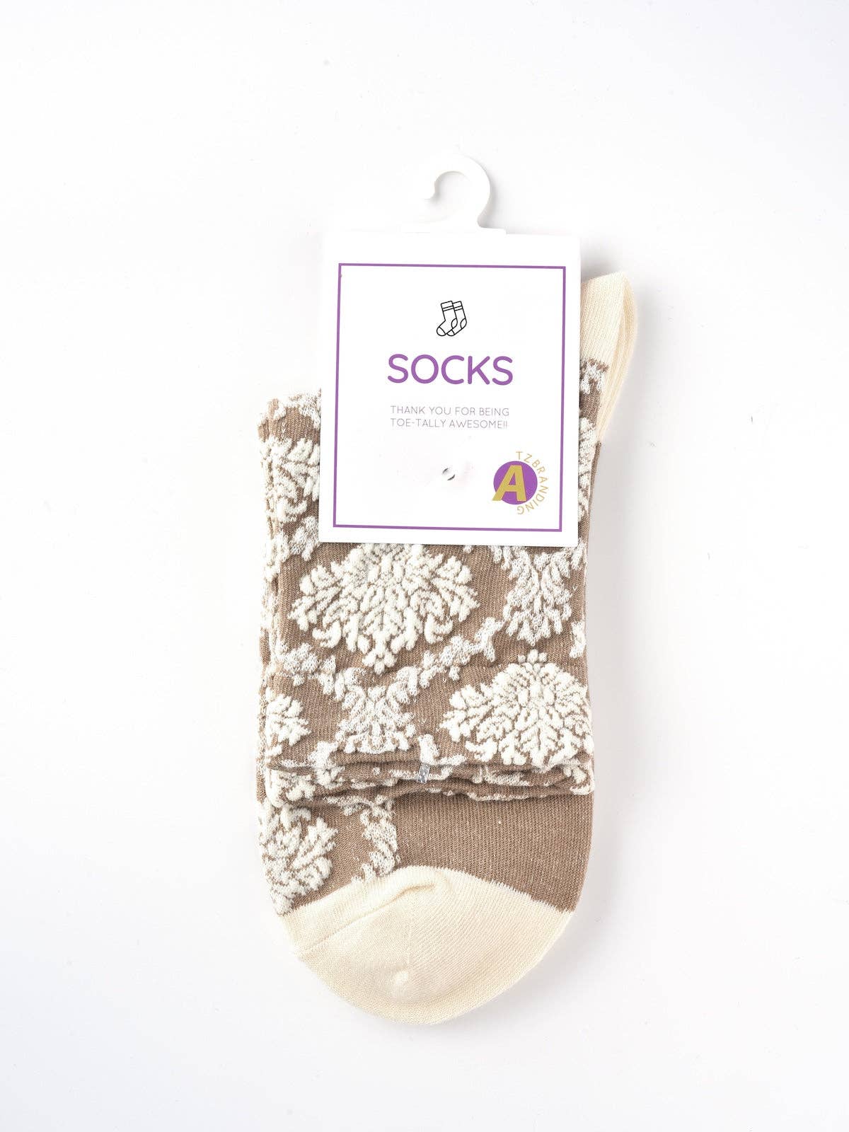 Funkyrel® Atzbranding Limited - Wholesale Socks - Women's - Rufia – Capsule Textured Jacquard Crew Socks6