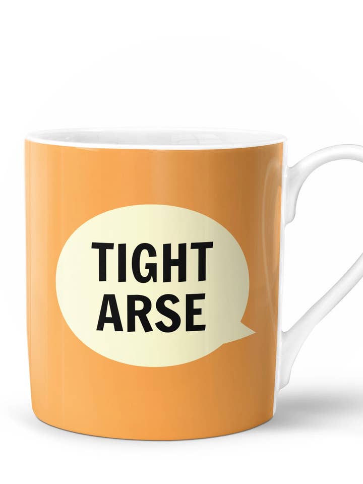 Tight Arse Bone China Mug for wholesale by Dialectable