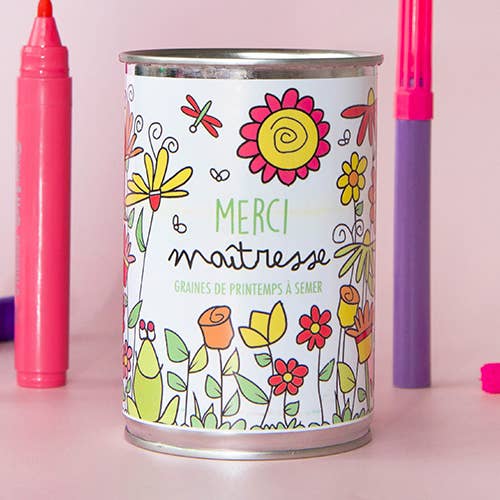 Samenset „Merci Maitresse“, hergestellt in Frankreich für den Großhandel von MauvaisesGraines