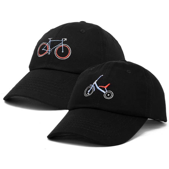 Dalix – Engroshandel Baseballkasket - Unisex – DALIX Far Søn Cykel Trehjulet Cykel Matchende Sæt Cap Broder