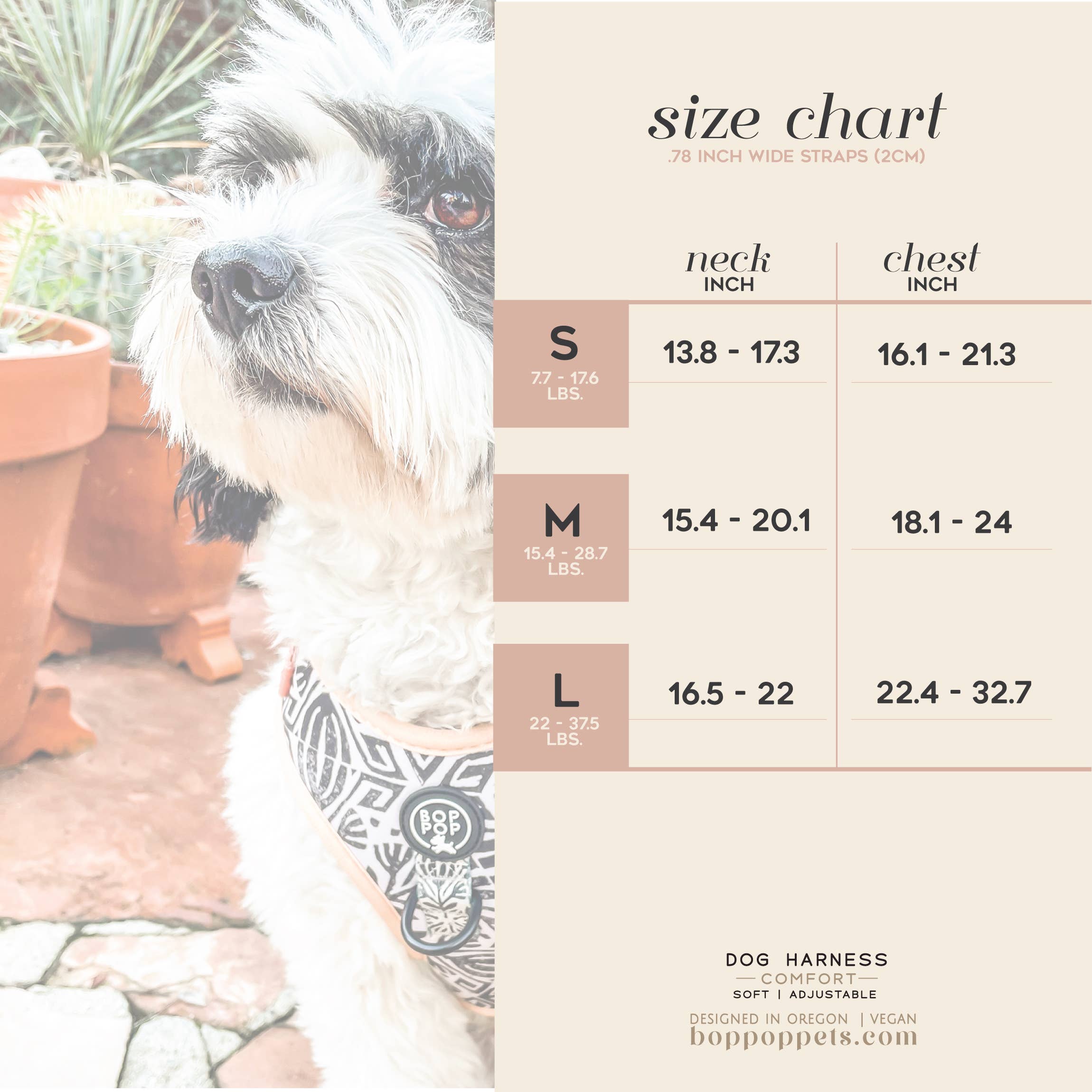 Bop Pop Pets - Venta al por mayor Arnés - Perros - Arnés para perros ZOE4